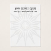 ホシンプルワイトスターバストイヤリングホルダー表示カード (正面)