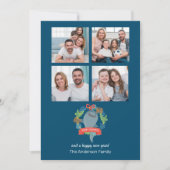 ホジおもしろいラザメの写真クリスマス シーズンカード (正面)