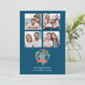 ホジおもしろいラザメの写真クリスマス シーズンカード (スタンド正面)