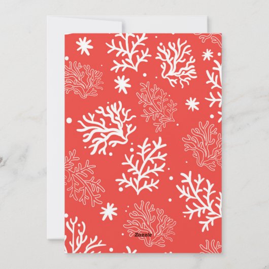 ホジおもしろいラザメの写真クリスマス シーズンカード (裏面)