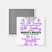 ホジキンのリンパ腫の戦士の贈り物をサポート マグネット (正面/裏面)