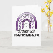 ホジキンズリンパ腫認識度パープルがん戦士 カード (黄色い花)