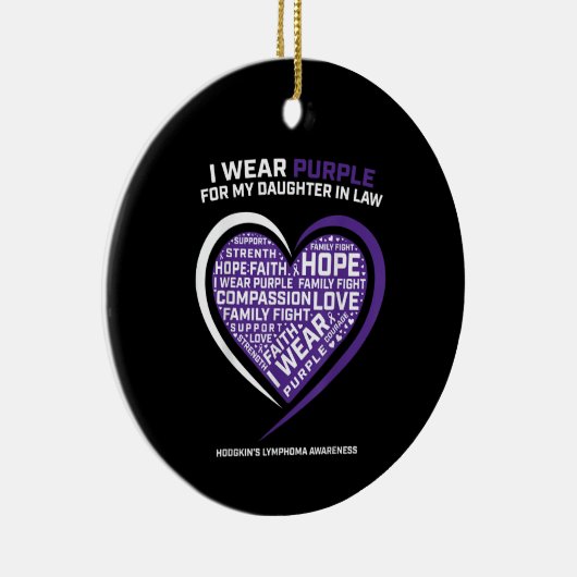 ホジキンリンパ腫の娘 セラミックオーナメント (右)