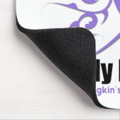 ホジキンリンパ腫トリバルリボン私の娘 マウスパッド (コーナー)