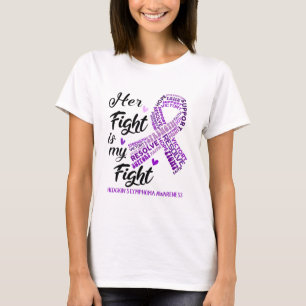 ホジキンリンパ腫女の戦いは我々の戦い Tシャツ