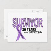 ホジキンリンパ腫20年生存者 ポストカード (正面/裏面)