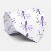 ホジキンリンパ腫I衣服バイオレットリボン ネクタイ (ロール)
