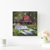 ホジソンウォーターミルランドスケープウォールクロック スクエア壁時計 (ホーム)