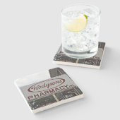 ホジソン薬局アテネジョージア大理石コースター。 ストーンコースター (横)