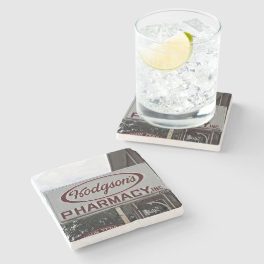 ホジソン薬局アテネジョージア大理石コースター。 ストーンコースター (横)