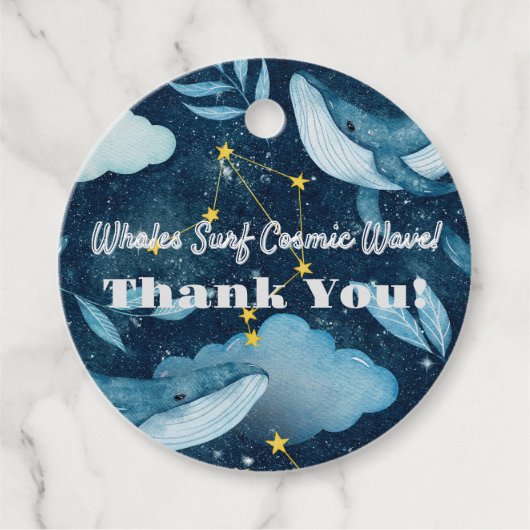 ホジールサーフコズミックウェーブブルーコンステレーションデザイン フェイバータグ (正面)