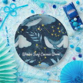 ホジールサーフコズミックウェーブブルーコンステレーションデザイン ペーパープレート (パーティー)