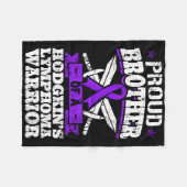 ホジ誇りを持ったキンリンパ腫戦士Hl Awの兄弟 フリースブランケット (正面(横))