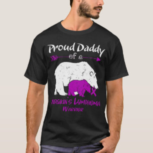 ホジ誇りを持ったキンリンパ腫認識度のパパ Tシャツ