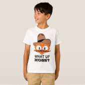 ホスってなに？（どうした？）ヒゲ猫 Tシャツ (正面フル)