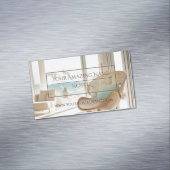 ホスエレガントテルフォトデリケートスタイリッシュブライト マグネット名刺 (インサイチュ)