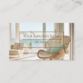 ホスエレガントテルフォトデリケートスタイリッシュブライト 名刺 (正面)