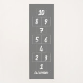 ホスコッチホワイトチョークグレーヨガマット ヨガマット (正面)