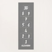 ホスコッチホワイトチョークグレーヨガマット ヨガマット (裏面)