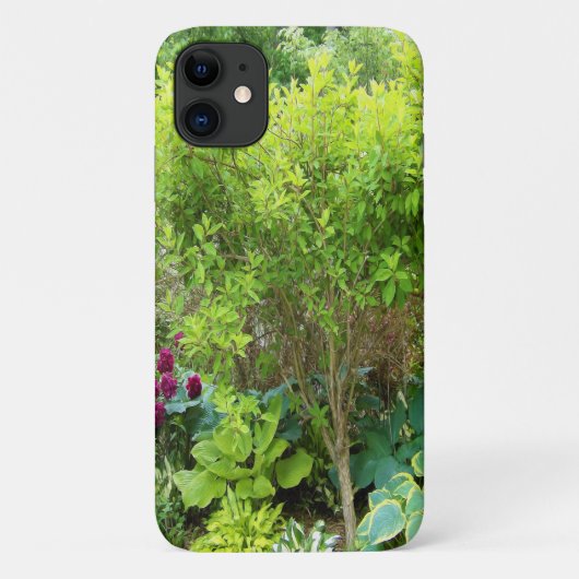 ホスタの美しい緑の庭園風景 Case-Mate iPhoneケース (裏面)