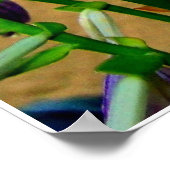 ホスタパープルフラワーガーデンポスター ポスター (角)