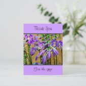 ホスタパープルフラワーポストカード ポストカード (スタンド正面)