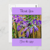 ホスタパープルフラワーポストカード ポストカード (正面/裏面)