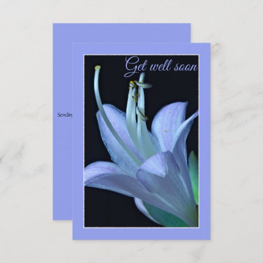 ホスタフラワーブルーとパープルがすぐによくなるカード (正面/裏面)