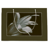 ホスタフラワーヴィンテージエレガント花の写真 ラージペーパーバッグ (正面)