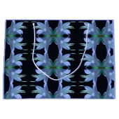 ホスタフラワー写真ファインアートエレガント柄 ラージペーパーバッグ (正面)