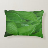 ホスタ葉ースと雨滴アクセント枕 アクセントクッション (裏面)