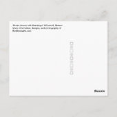 ホスタ離れーズと雨滴はがき ポストカード (裏面)