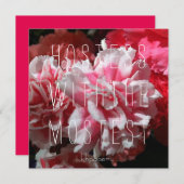 ホステスとモステスト！サンキューカード 招待状 (正面/裏面)