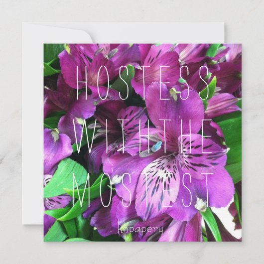 ホステスとモステスト!サンキューカード 招待状 (正面)