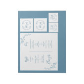 ホステスカスタムボックス内表紙 – 旅程 ノートパッド (回転)