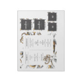 ホステスカスタムボックス内表紙 – 旅程 ノートパッド (回転)