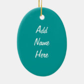 ホステスクリスマスホストギフトクリスマス セラミックオーナメント (裏面)