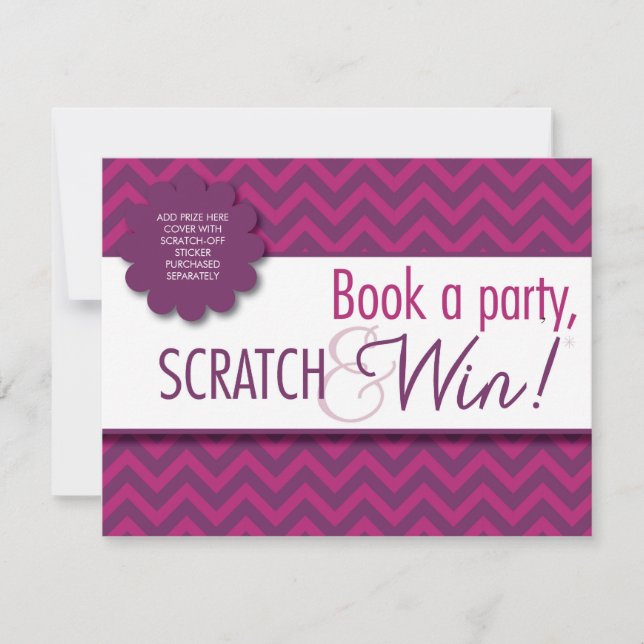 ホステススクラッチカードと封筒 – FACEBOOK (正面)