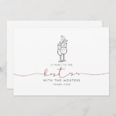 ホステスモステスかわいいミニマリストありがとう (正面/裏面)