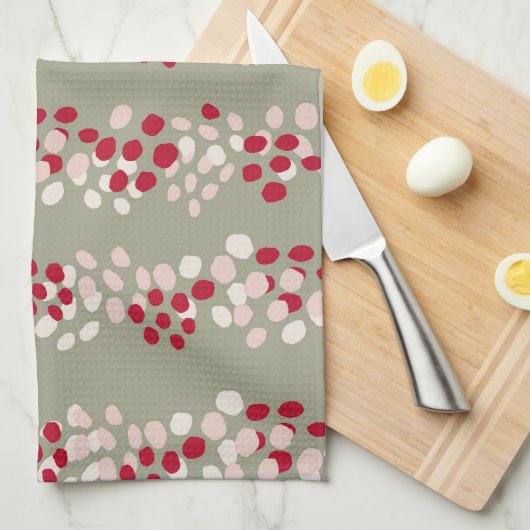 ホステスモダンスのギフト：セージのキッチンタオル キッチンタオル (四つ折り)