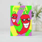 ホストのメキシコフェスタのテーマのパーティーの招待状 招待状 (スタンド正面)