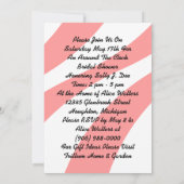 ホストの休みなくブライダルシャワー招待状 招待状 (裏面)