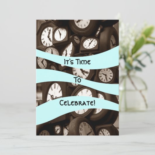 ホストの退職それはパーティの招待状へ時間です 招待状 (スタンド正面)