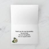 ホストへのバラに感謝 サンキューカード (内部)