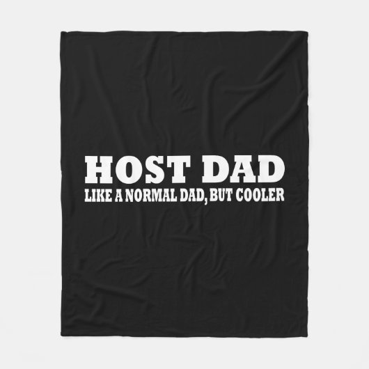 ホストパパは通常のパパと同じクールが、 フリースブランケット (正面)