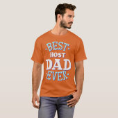ホストファザー 最高のホスト父 ホスト家族 ギフト 友達 Tシャツ (正面フル)
