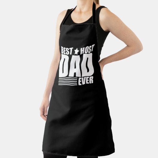 ホスト最高のパパは常に幸せな父祖の日ギフトアイディア エプロン (インサイチュ)