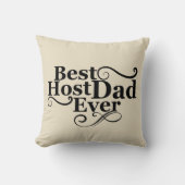 ホスト最高のパパは常に幸せな父祖の日ギフトアイディア クッション (正面)