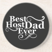 ホスト最高のパパは常に幸せな父祖の日ギフトアイディア コースター (正面)