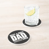 ホスト最高のパパは常に幸せな父祖の日ギフトアイディア コースター (側面)